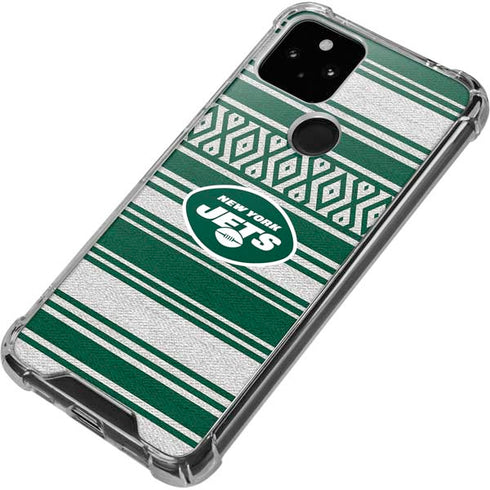 NFL New York Jets Trailblazer Google Pixel 5 Clear Case